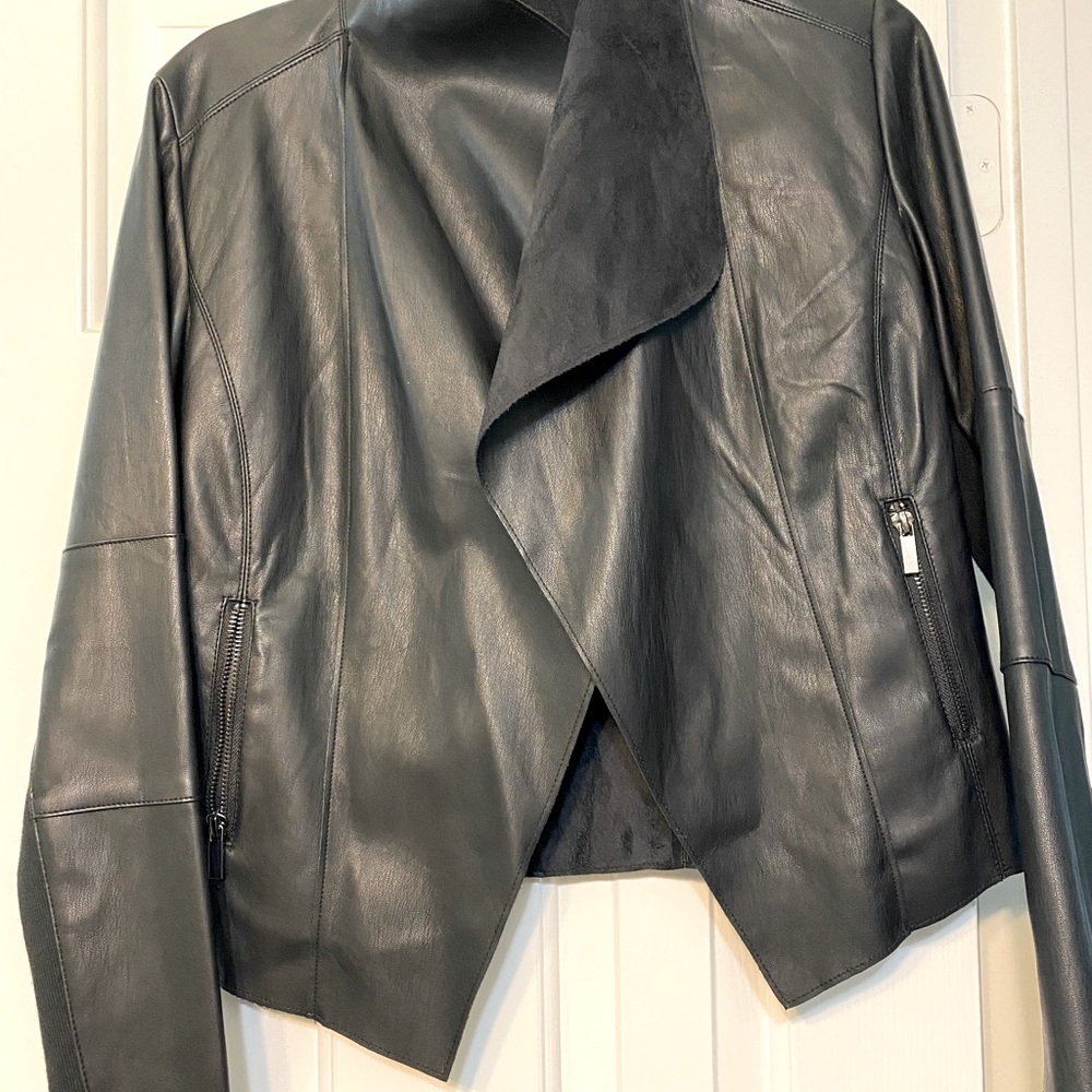 Black leather jacket new